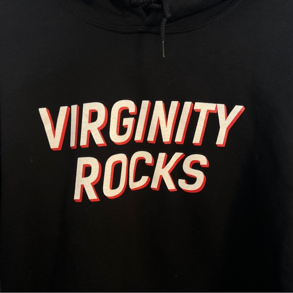 Virginity Rocks hoodie, large - Picture 2 of 4